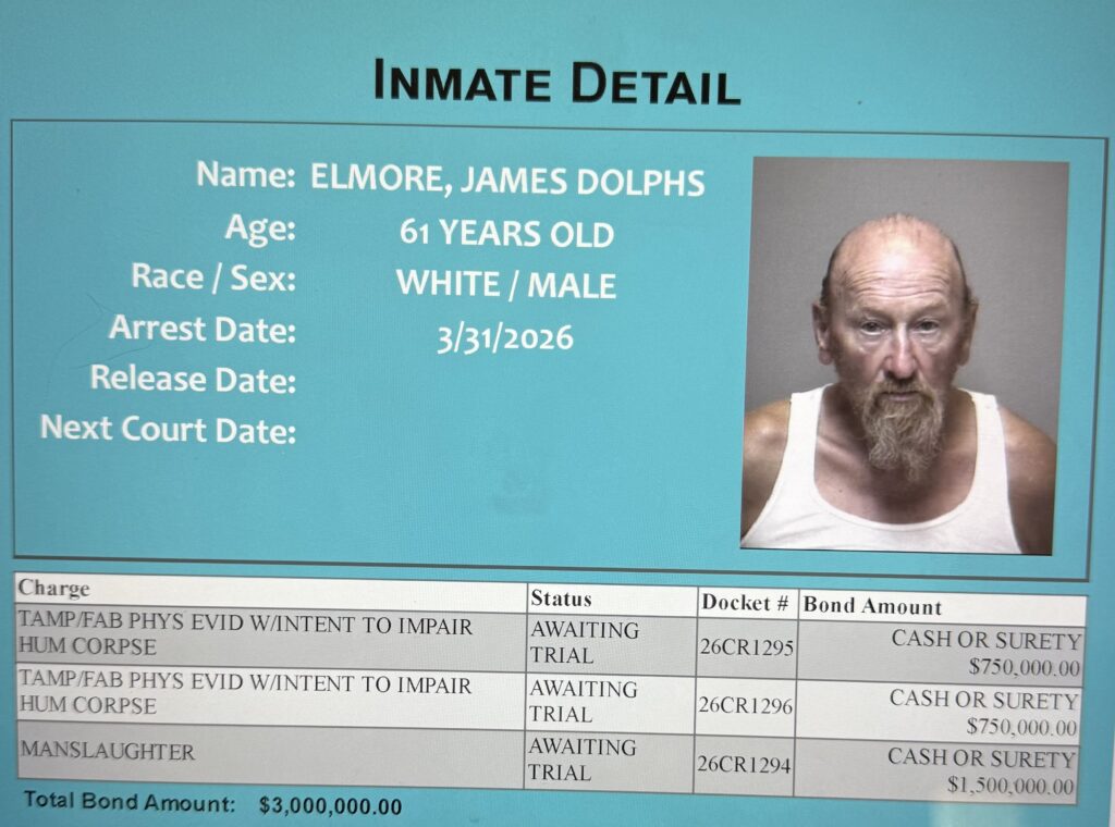 Mugshot of James Dolphs Elmore, a man accused of manslaughter in the Texas Killing Fields Case.