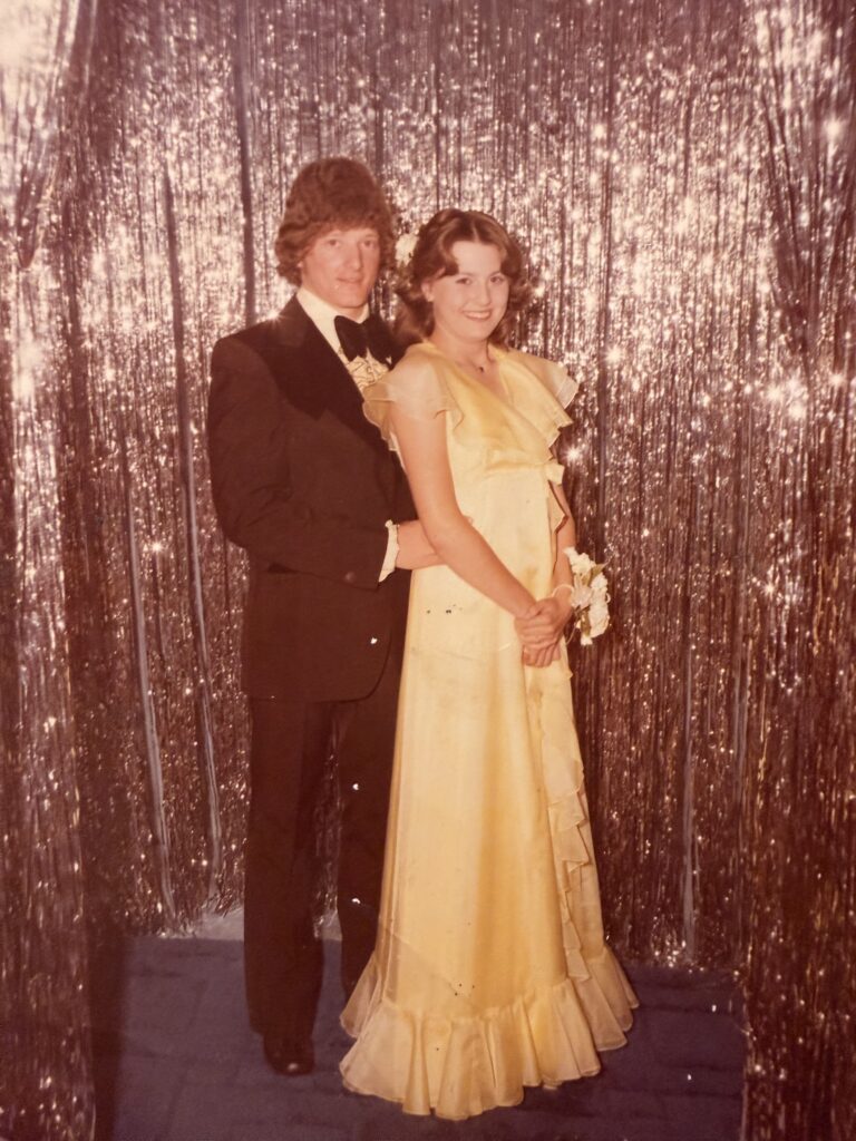 Rebecca Beard and Darrell Beard pose together in a family photograph taken before Rebecca’s disappearance in 1986.