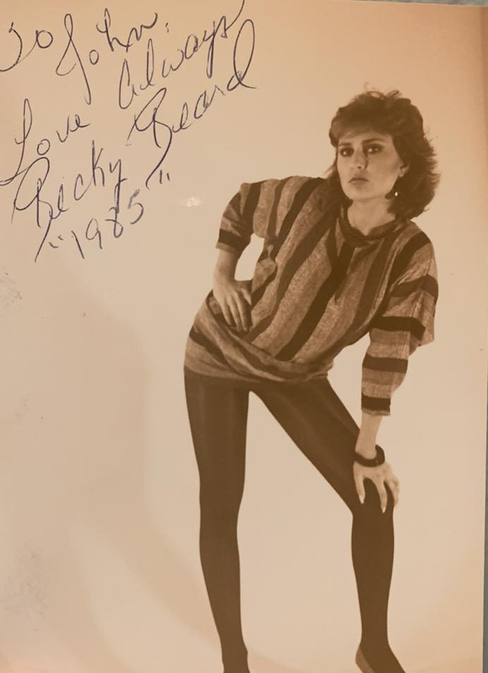 Signed photograph of Rebecca Beard with handwritten inscription provided by the Beard family.