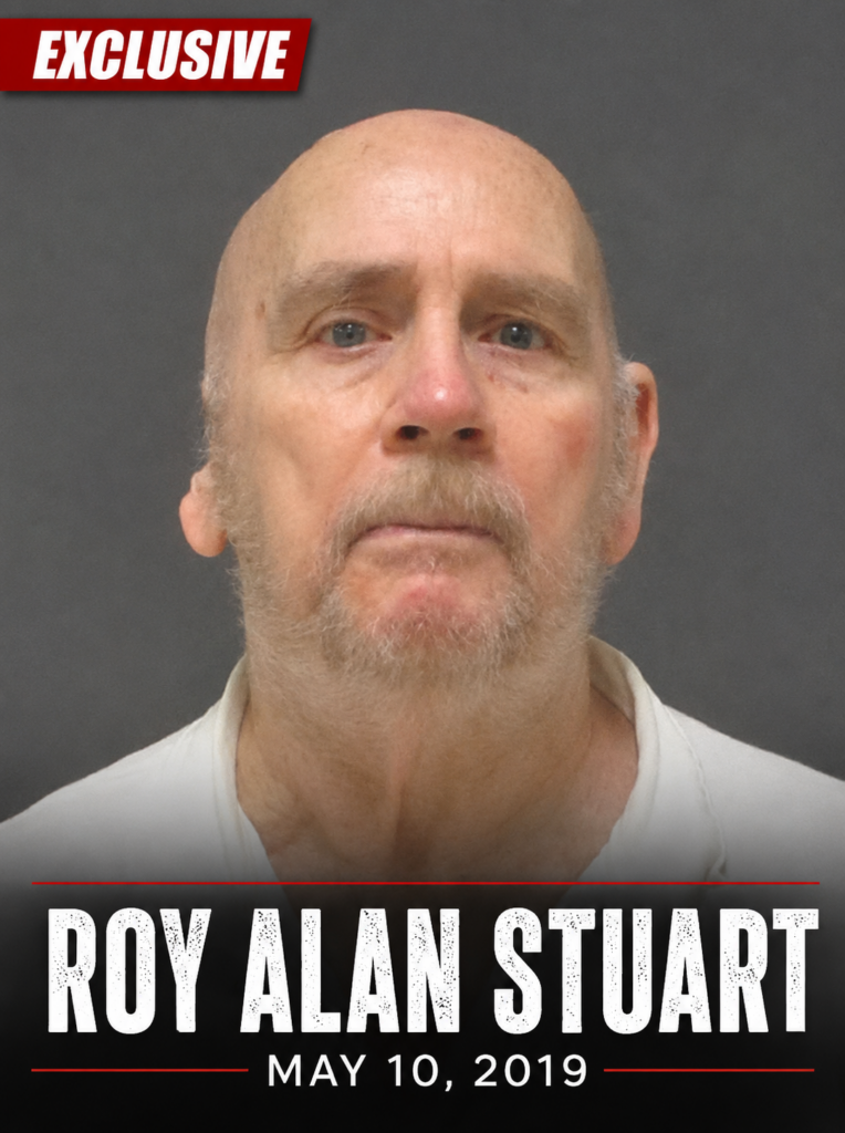 Roy Alan Stuart mugshot dated May 10, 2019, featuring the word “Exclusive” at the top. The image shows Stuart facing the camera against a gray background with his name and booking date displayed at the bottom. Used as a featured image for an investigative report examining former deputy Kent McGowen’s alleged prison notebook claims about Stuart.