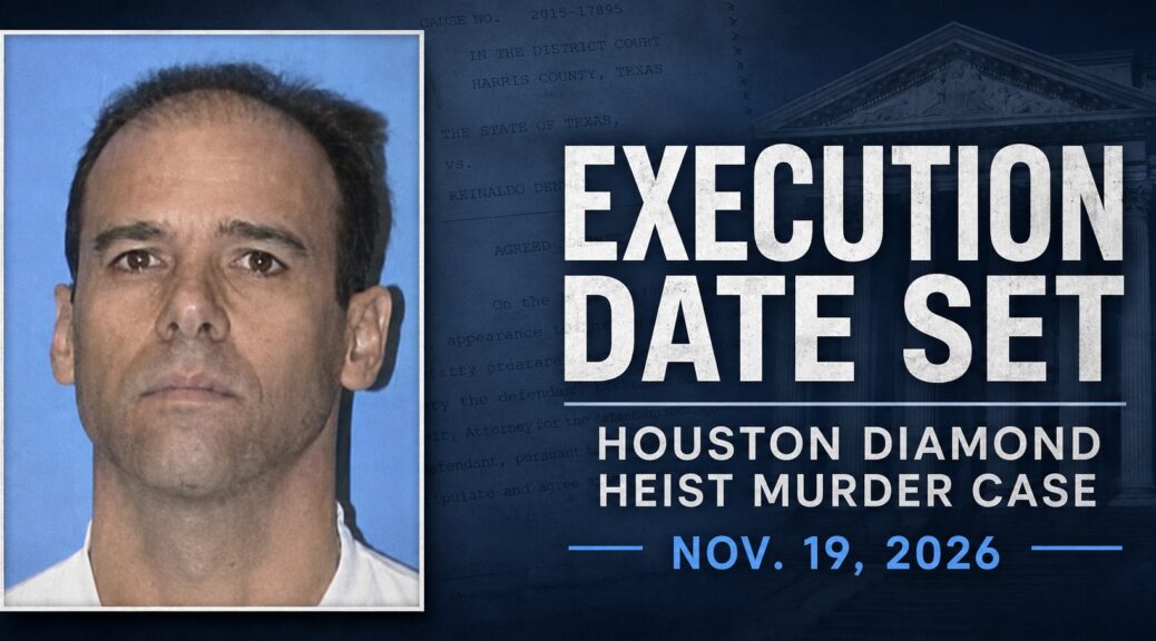 Reinaldo Dennes execution date set for Nov. 19, 2026 in Houston diamond heist murder case