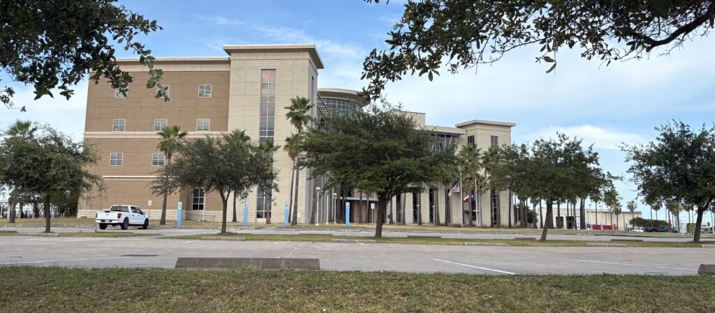 Galveston County courthouse where the James Elmore Jr. trial is taking place.