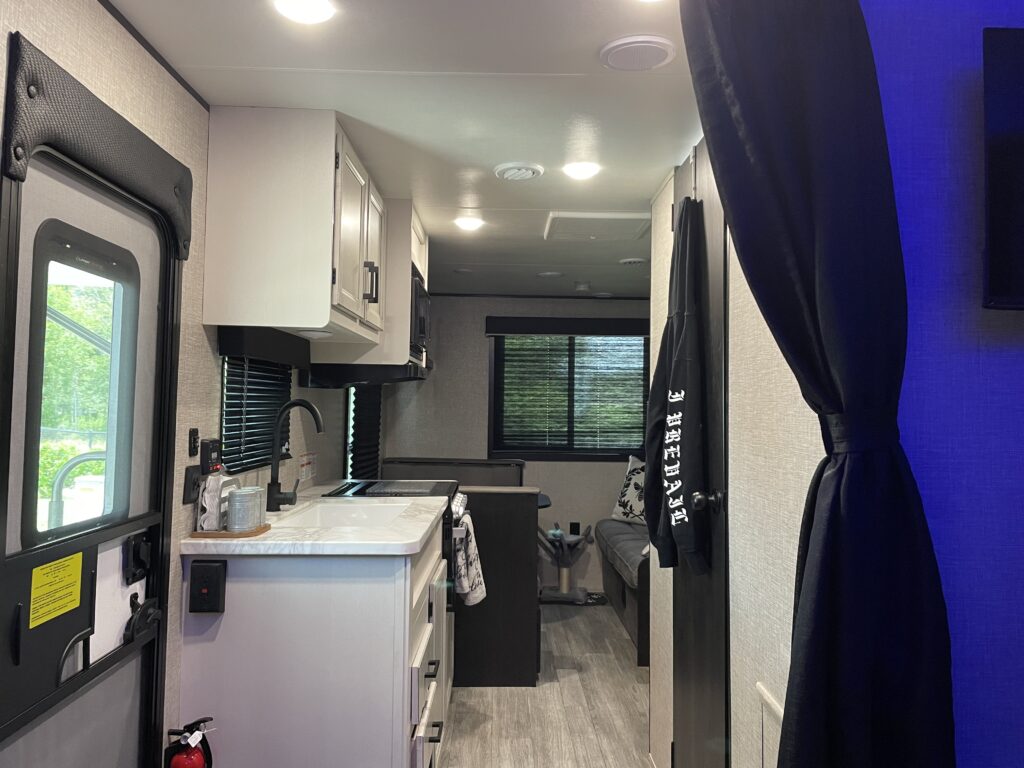 Interior of the RV I bought when I first tried to leave my abusive relationship.
