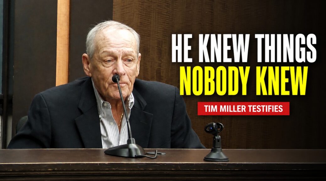 Tim Miller testifies that James Elmore Jr. knew nonpublic details about Laura Miller’s death.