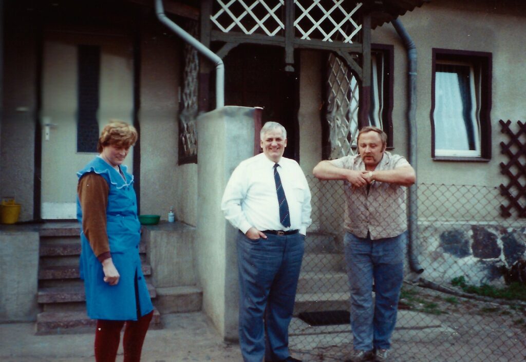 My dad visiting Berlin, Germany, in 1991. I accompanied him on the trip and took this photograph.